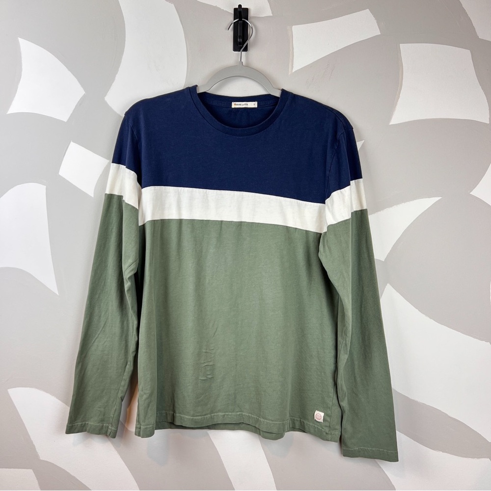 Marine Layer Jacob Long Sleeve Crew Neck Pullover | S